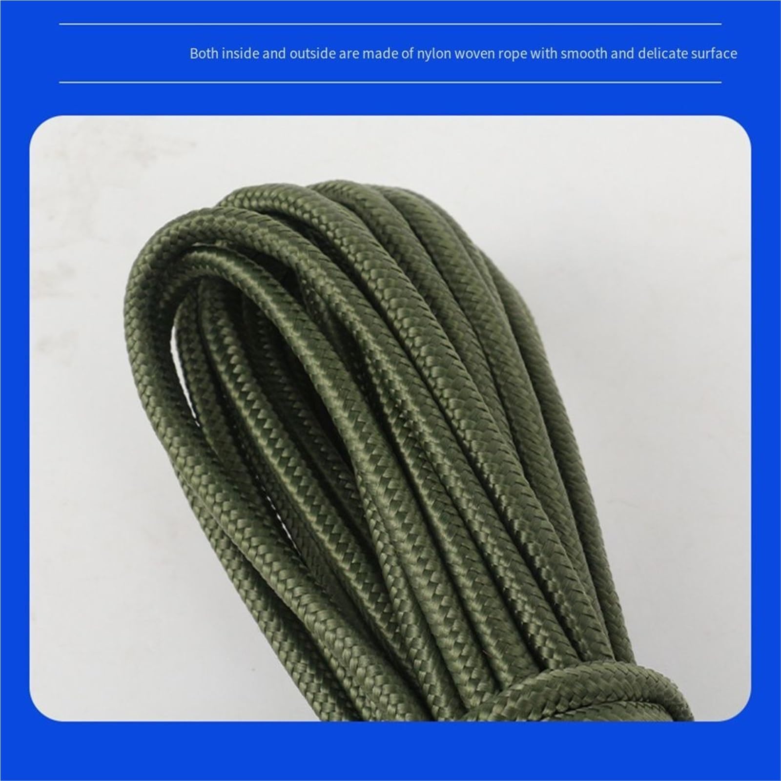 Corde à Linge Corde à Linge en Fil métallique de 10 m/20 m, épaisseur 8 mm, résistante au Vent, idéale for Le Camping et l'extérieur(White 20M)