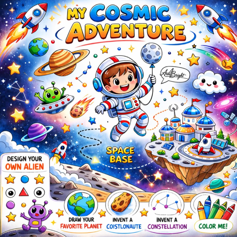 My Cosmic Adventure: Little Kid Astronaut discovering the space and meet a new alien friend