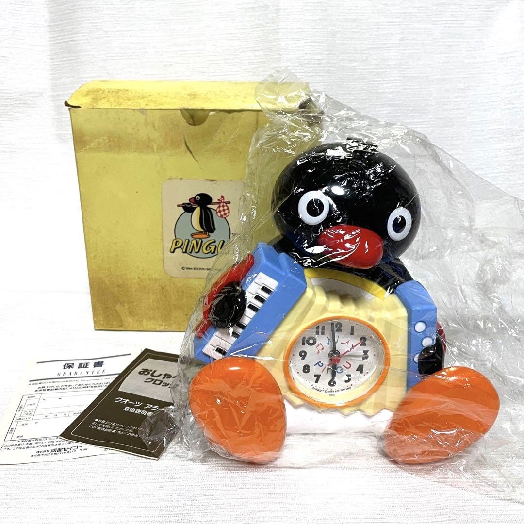 【美品】PINGU ピングー おしゃべりクロック クオーツ アラーム Pingu Figure Talking Voice Alarm Clock ピングー おしゃべり