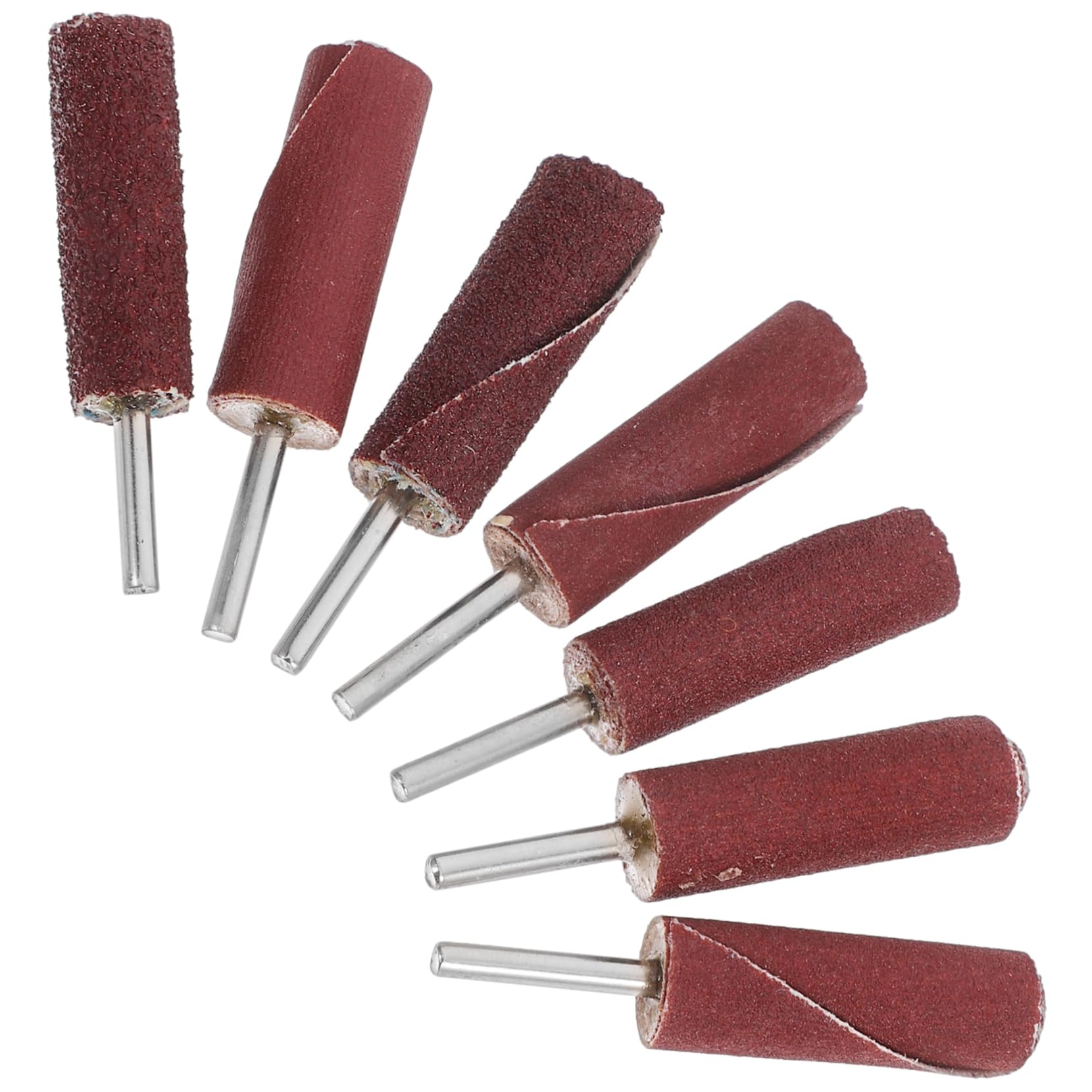 STOBAZA 7Pcs Sanding Drum Sanding Sleeves for Polishing Smoothing Lightweight Easy to Install Includes Grits