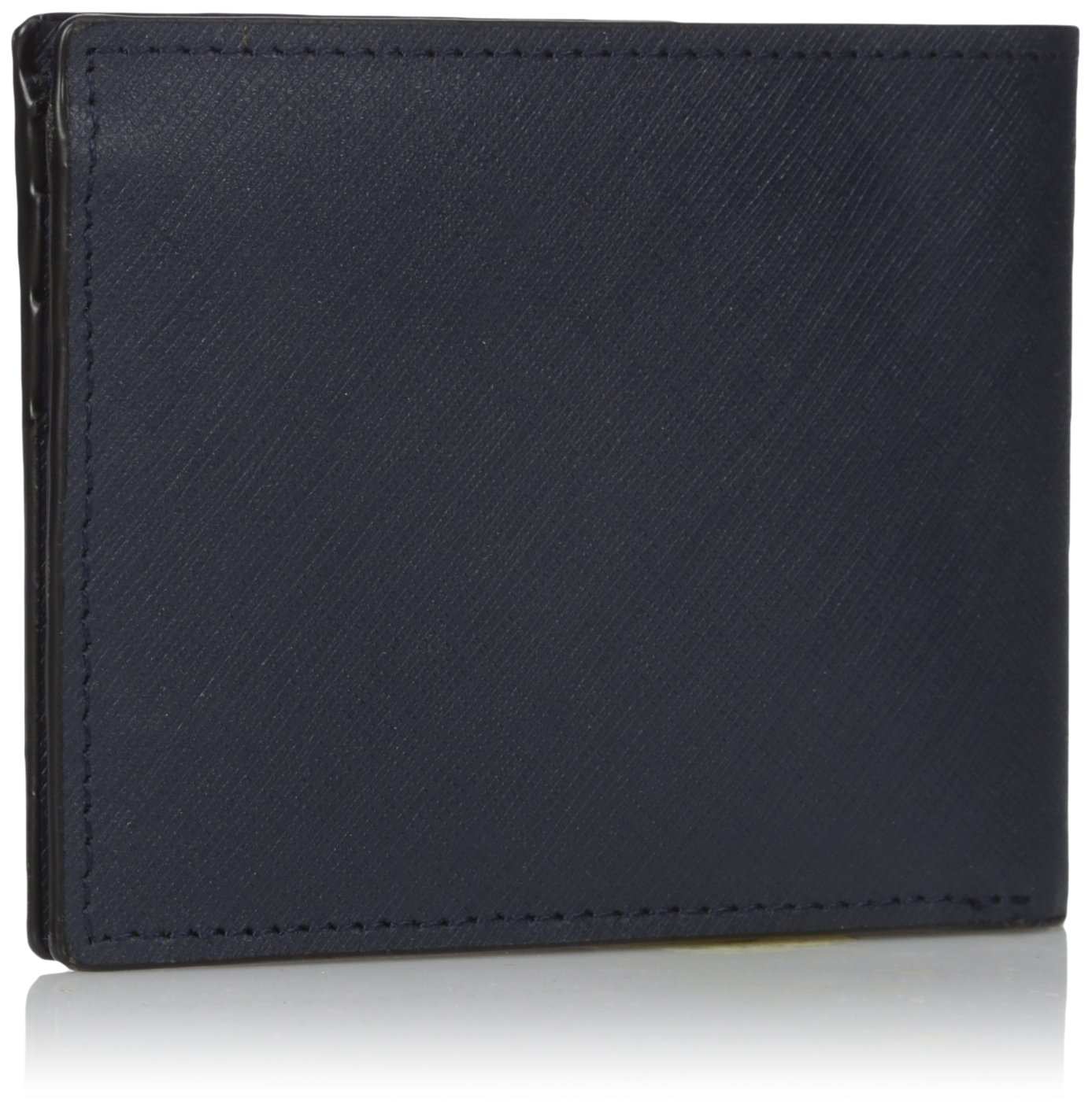 Calvin Klein Men's Leather Billfold Wallet, Navy, One Size