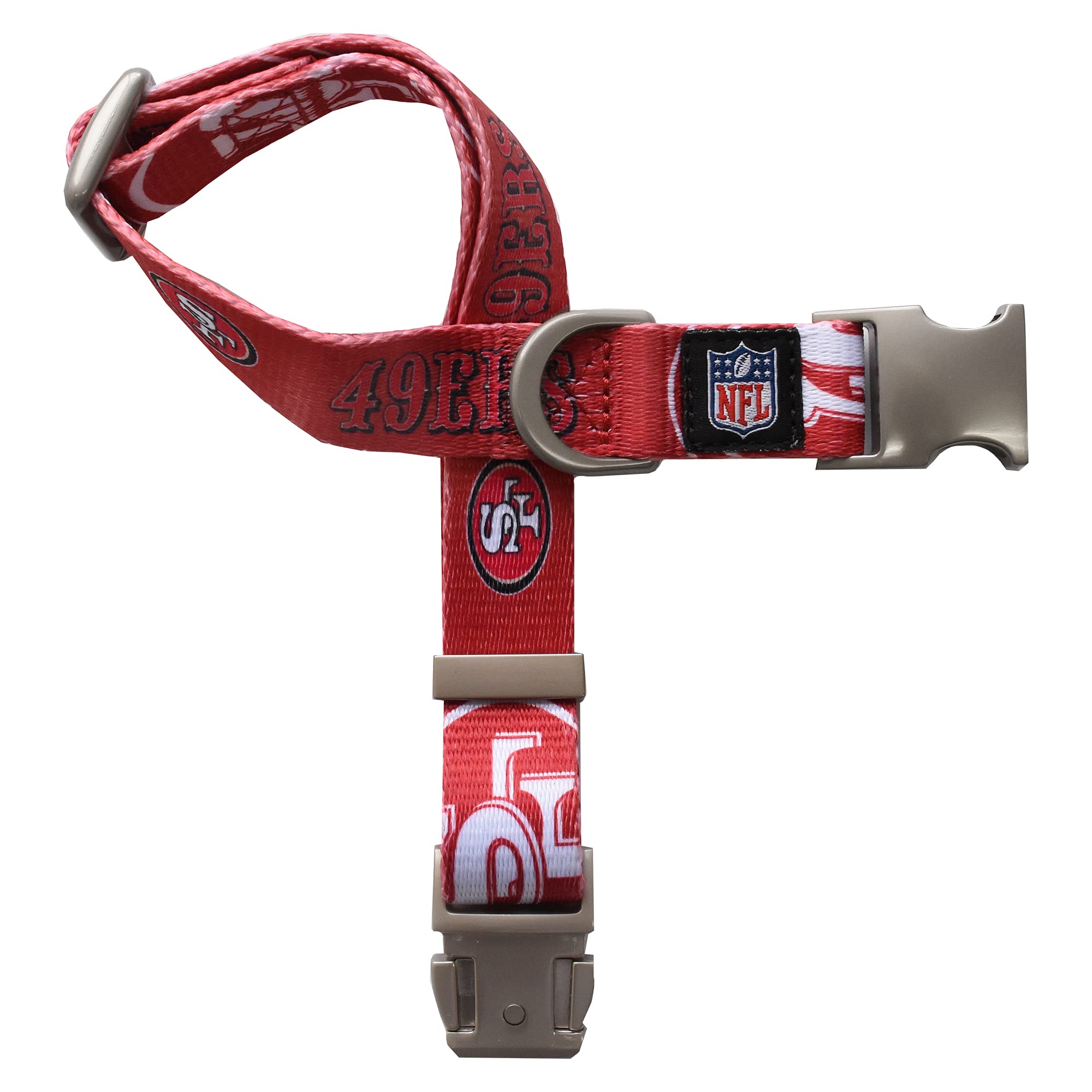 Littlearth NFL Unisex-Adult Premium Pet Collar | Durable All Metal Collar