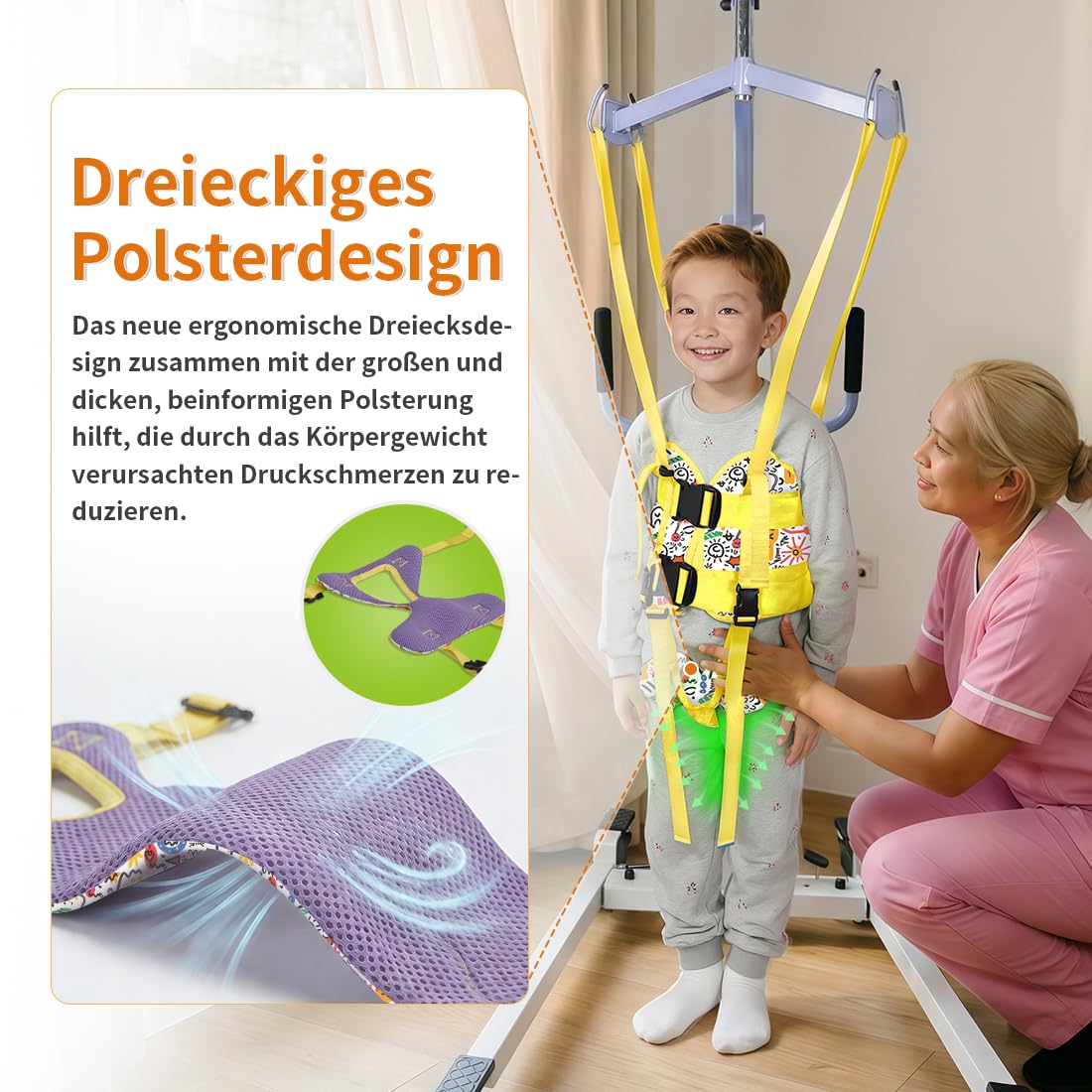 Hebetuch für Patientenlifter Kinder mit Buntem Graffiti-Muster, Gehgurt Laufgurt für Gehtraining und Aufstehhilfe, Atmungsaktiver Transfergurt für die Häusliche Pflege (Graffiti-Muster, 9)