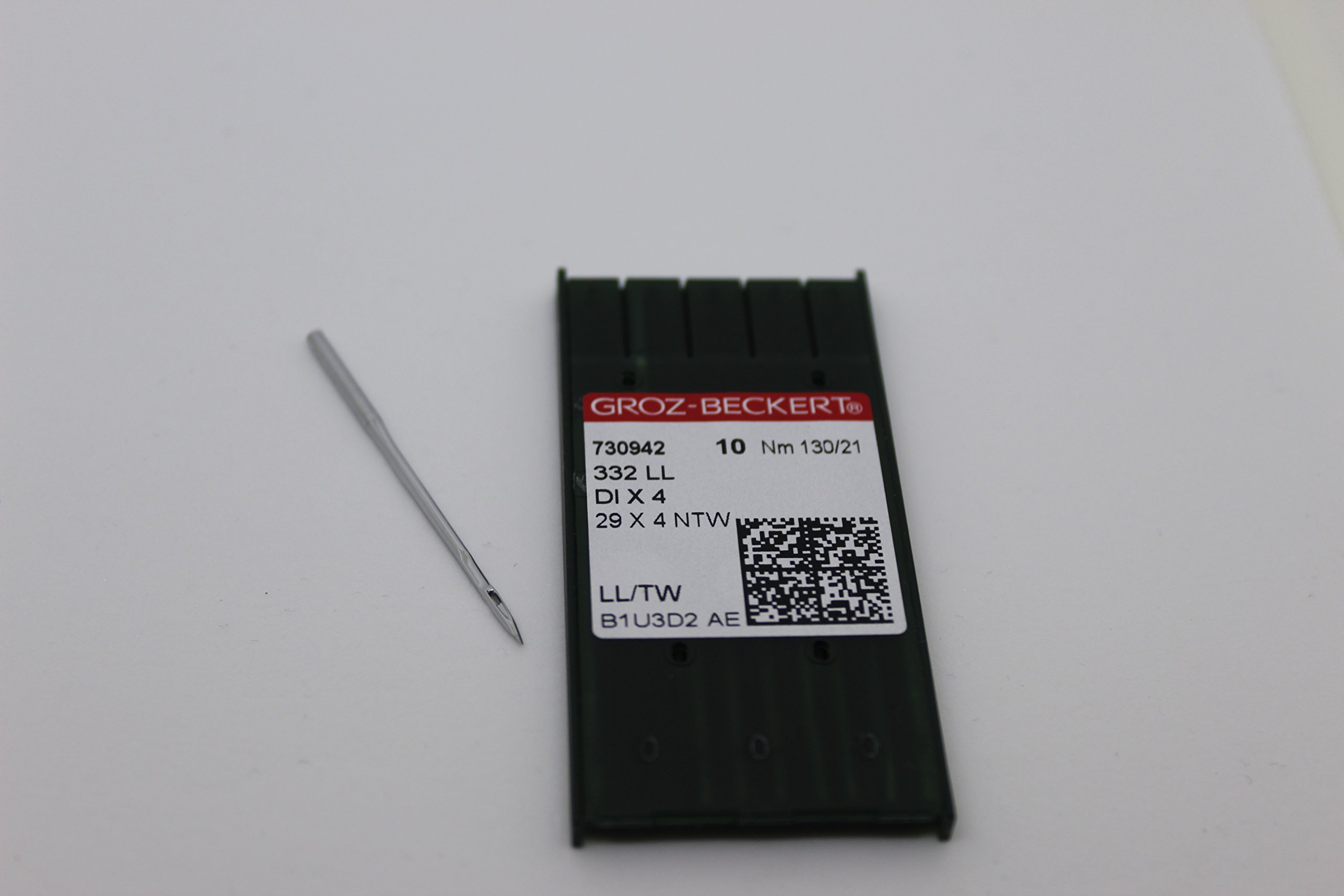 29X4ntw Black Groz Beckert 332Ll Leather Industrial Sewing Machine Needles For Singer 29K Patcher Size 130/21 X10