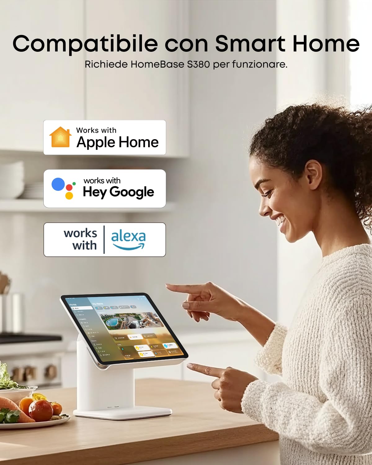 eufy Security SoloCam E42 (HomeBase S380) kit di 2 telecamere, telecamera wireless 4K esterna, energia FV, rilevamento moto AI, strobo, pan e inclinazione, riconoscimento facciale, spazio fino a 16 TB