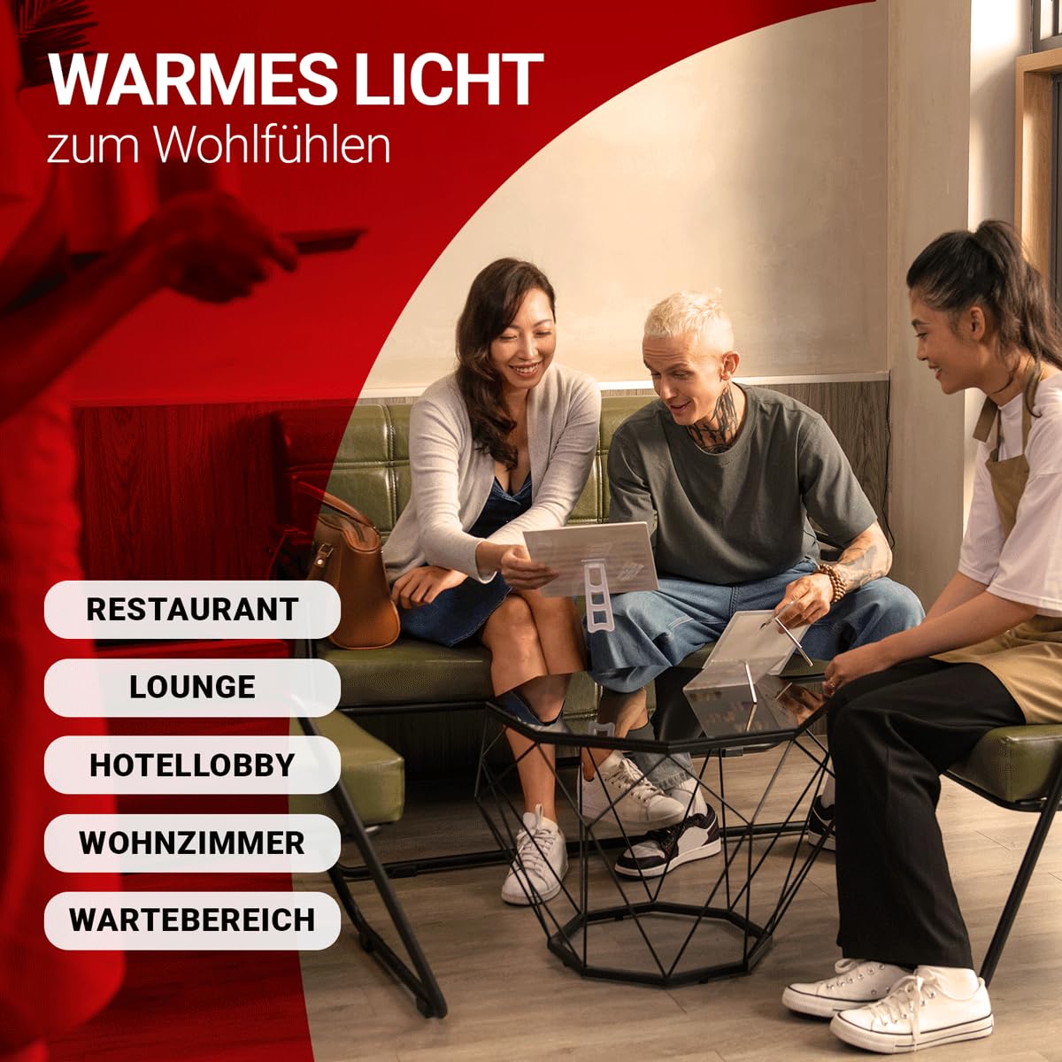 LED Anbaupanel 150x30cm 3000K Warmweiß UGR19 6400lm 40W Bürodeckenleuchte Aufputz Rasterleuchte