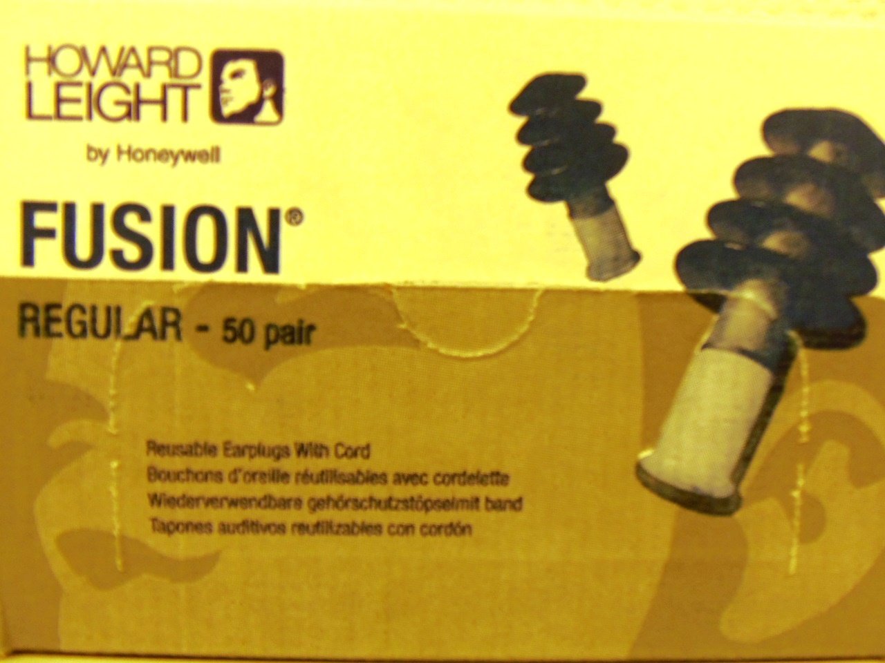 Fusion HearPack - Tapones de protección auditiva (50 pares, tamaño M/L)