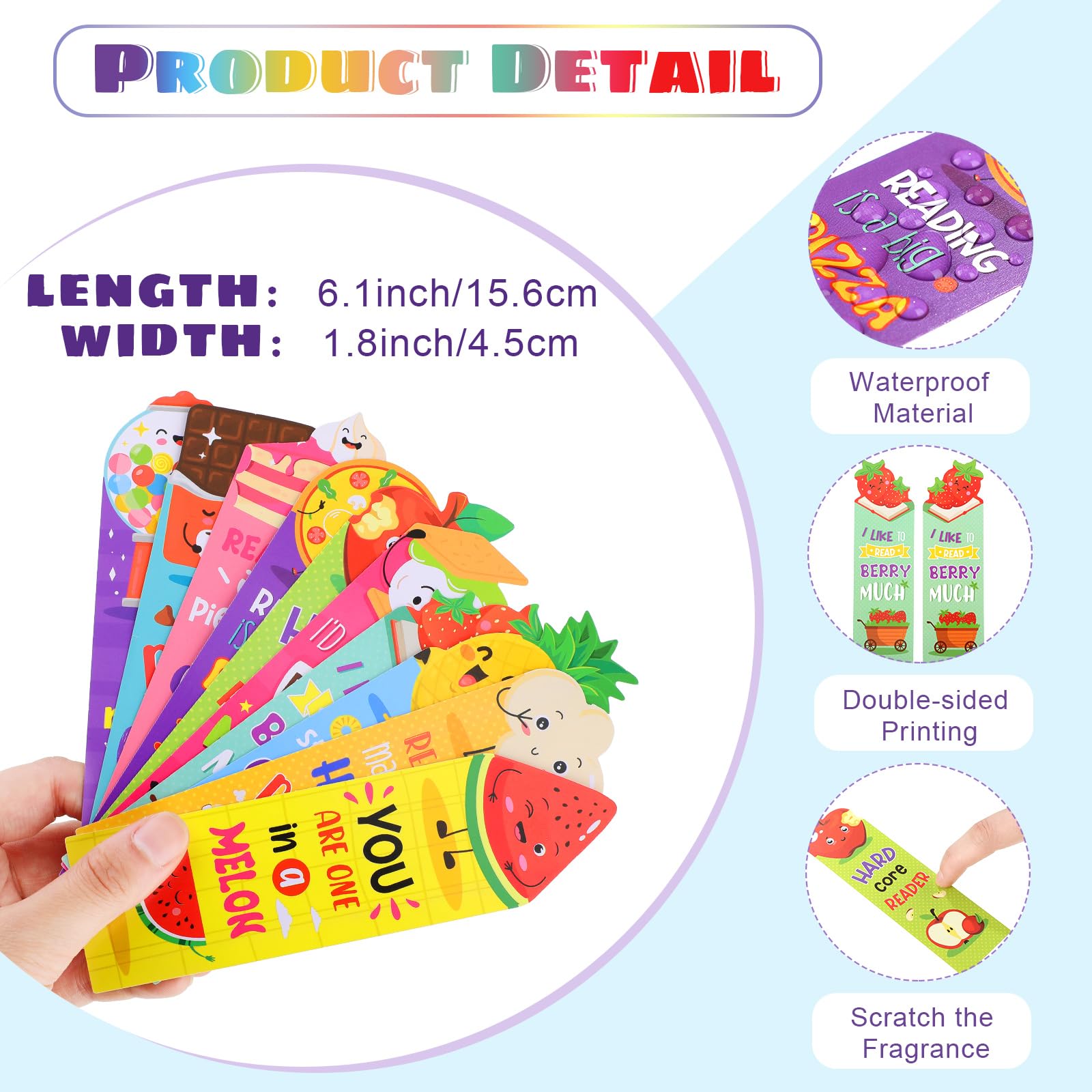 Eersida 400 Pieces Scented Bookmarks Kids Scratch And Sniff Bookmarks - View #5