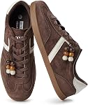 LUCKY STEP Women's Fashion Retro Sneakers Casual Trendy Walking Shoes Non Slip Comfortable Classic Running Sneaker