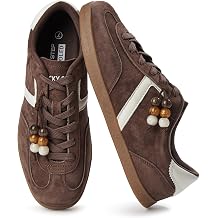 LUCKY STEP Womens Fashion Retro Sneakers Casual Trendy Walking Shoes Non Slip Comfortable Classic Running Sneaker