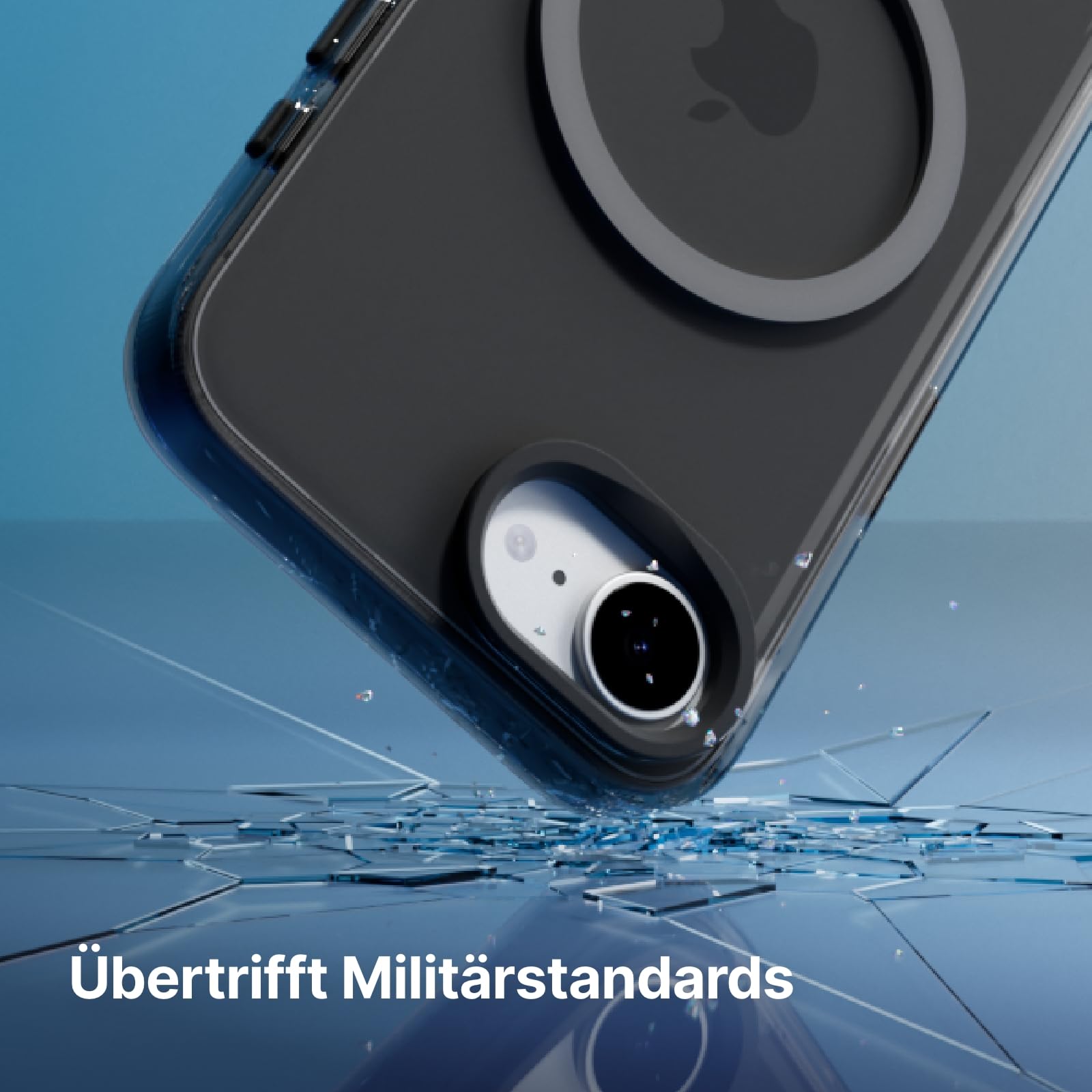 RhinoShield Clear Hülle für MagSafe für iPhone 17e / 16e | Starker Magnet, Anti-Vergilbung, transparent, hohe Klarheit, stoßfest, Fallschutz nach Militärstandard