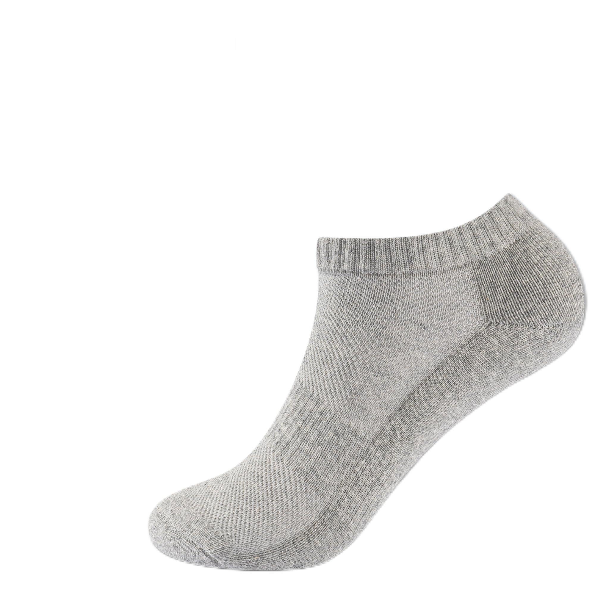 The Essentials Wardrobe 12PK Ladies Half Terry Trainer Socks - UK 4-8/EU 37-42 - Assorted