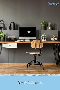 Evene Gizli Çekmece Organizer Masa Altı Saklama Kabı Beyaz Renk Model 5 Tyc00750762837