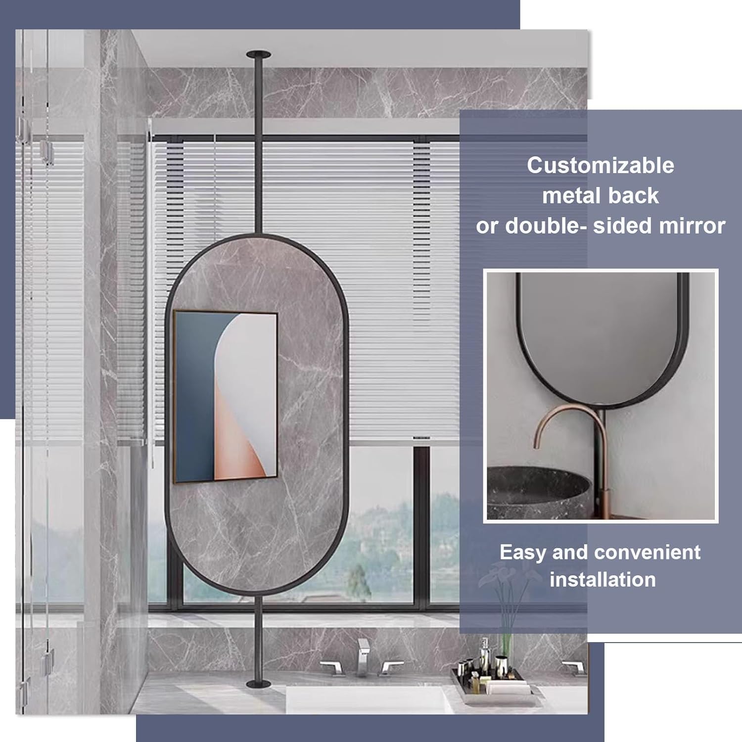 x cm 59 ブラックメタルフレームオーバルウォールミラー 76 x cm 59 ブラックメタルフレームオーバルウォールミラー 76 【公式通販】