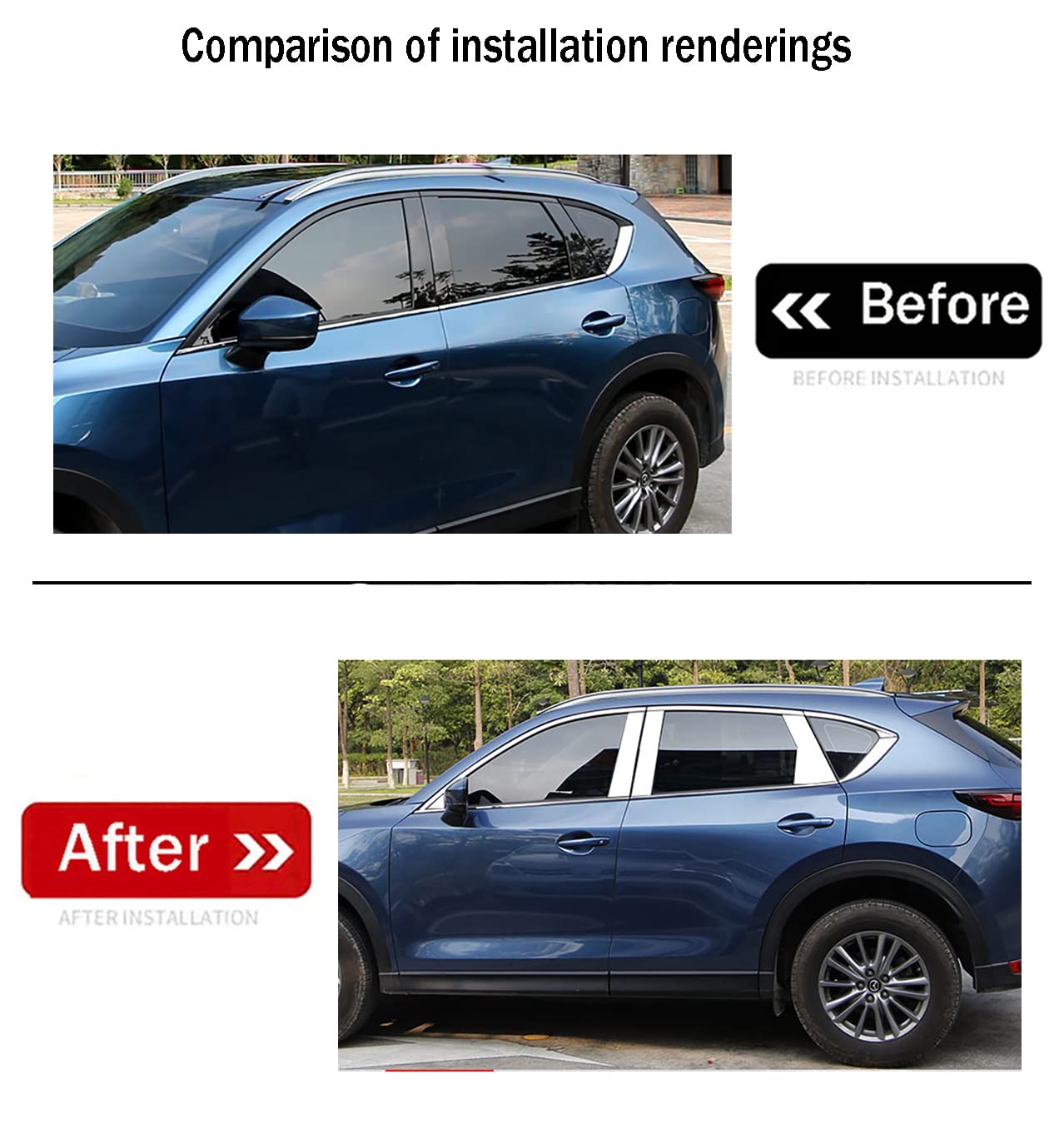 希少 Santa by Bay Window trim a  ジャンク品 Amazon.com: KELEIMAI Car Accessories Fit for Mazda CX5 CX-5 2017