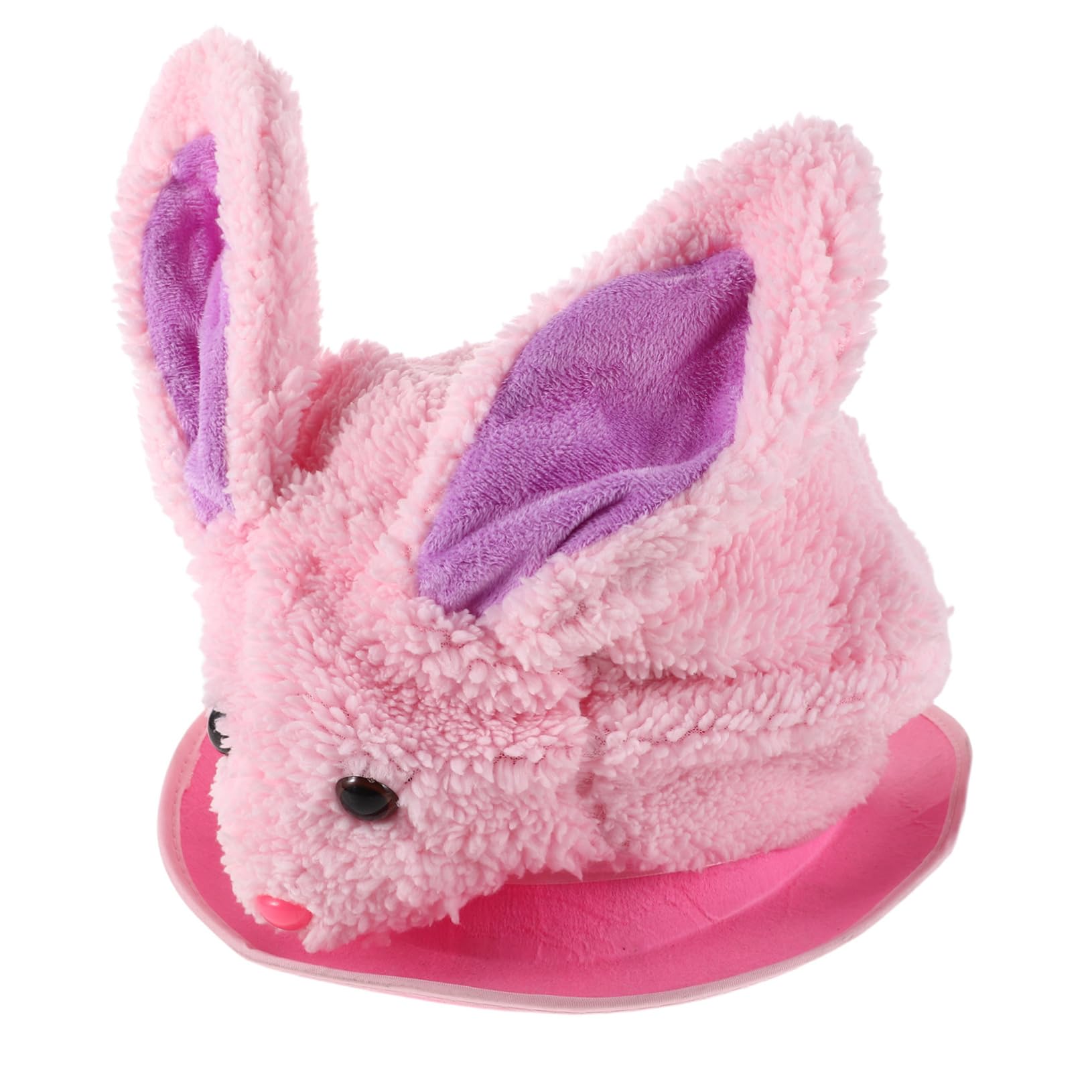 KONTONTY Top Cap with Rabbit Ears Cosplay Party Hat for Men Dress Up Accessory for Themed Parties Lightweight and Comfortable Design for Effortless Costume Integration