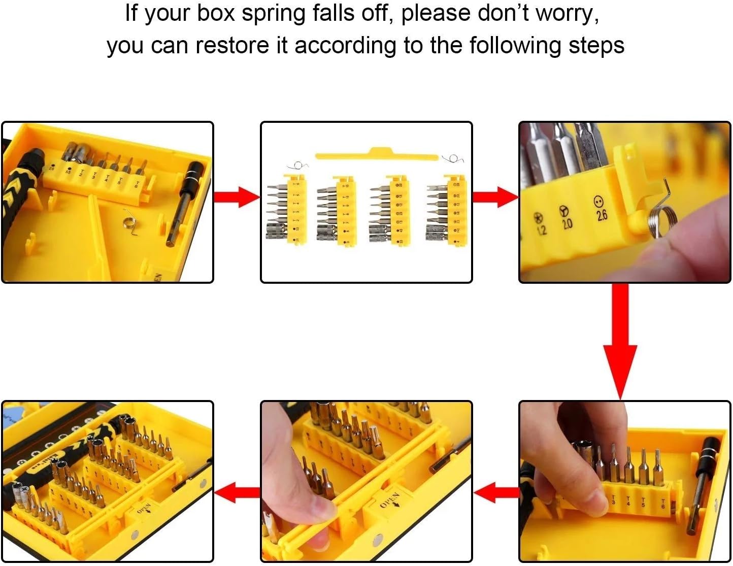 Repair Kit Multifunctional Phone Opening Repair Tool Suitable for Phone， Laptop ，PC 38 in 1 Screwdriver Set