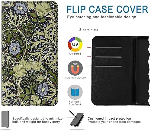 Miniatura 4 de R3792 William Morris - Funda para Samsung Galaxy A13 4G