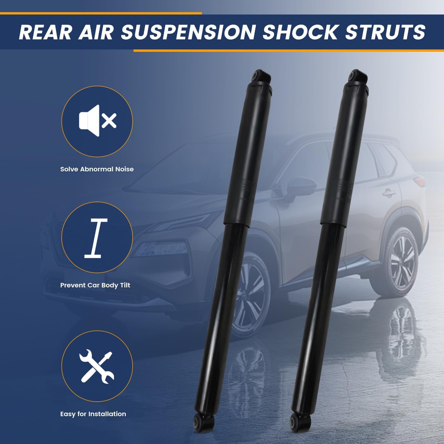 2PCS Rear Shock Absorbers Compatible with Ford F150 2015 2016 2017 2018 2019 2020, Replace 911335, 342789