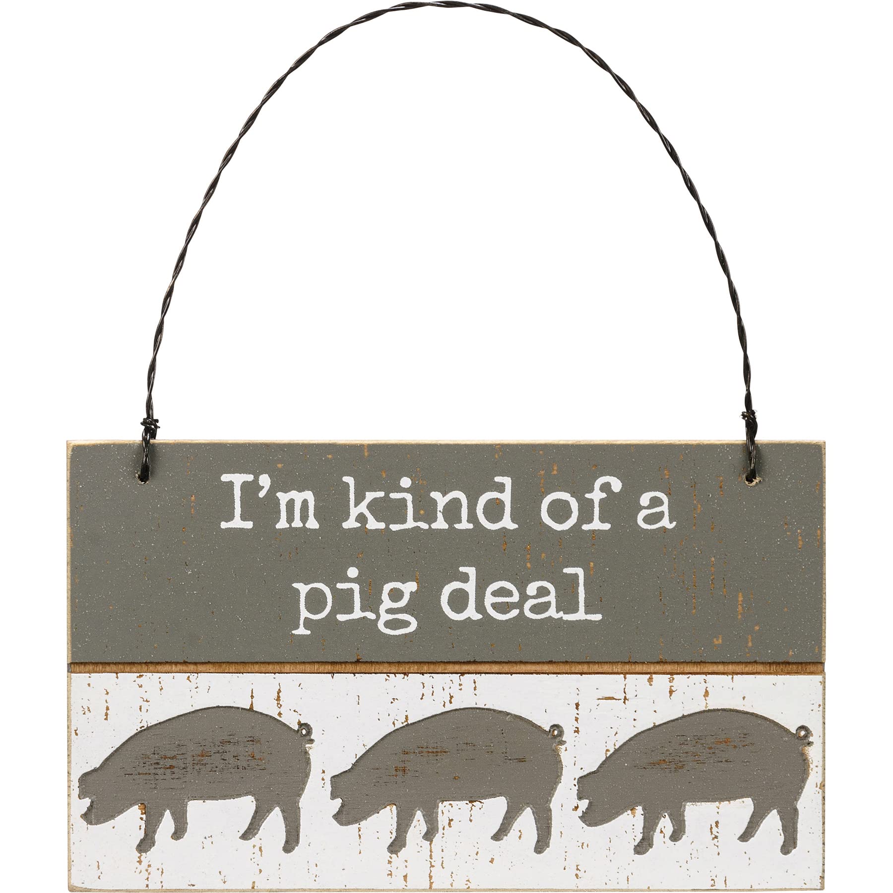 Primitives by KathySlat Ornament - I'm Kind Of A Pig Deal