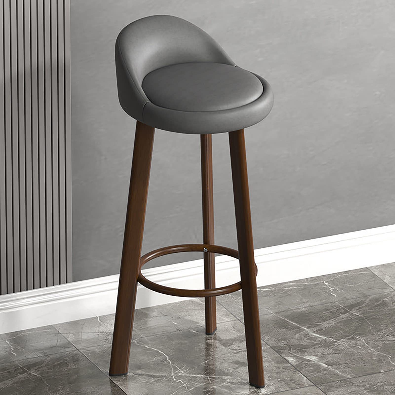 Amazon｜高さカウンターバースツール、キッチンウッドバーチェアモダン
