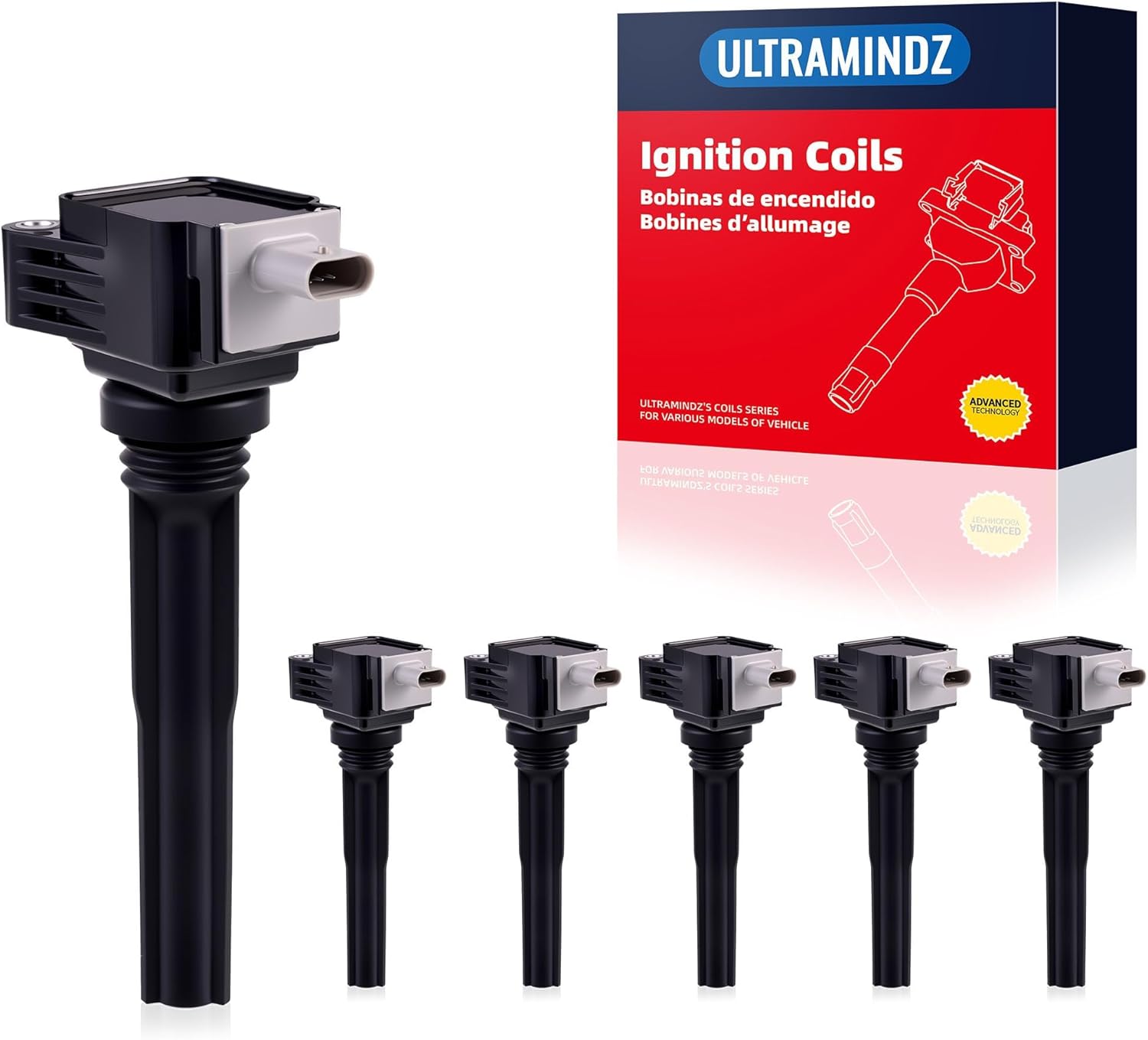 Ignition Coil & Spark Plug for Ford 3.5L Turbo F-150 2017-2020/Expedition 2018-2021/GT 2017-2022 for Lincoln 3.5L Turbo Navigator 2018-2021 HL3Z12029A UF826 GN10892 DG560 E1326 DG585