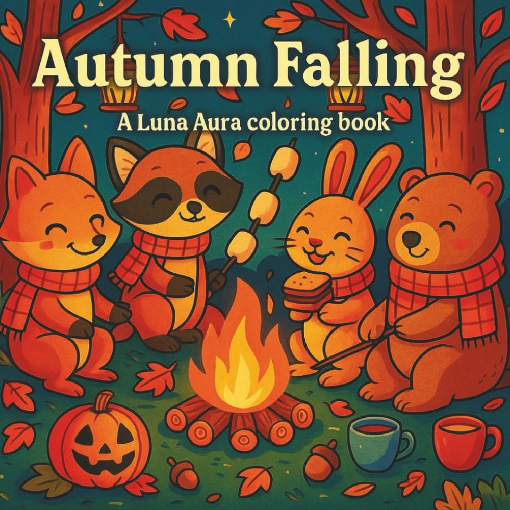 Autumn Falling: A Luna Aura Colouring Book (Luna Aura Seasonal Collection)