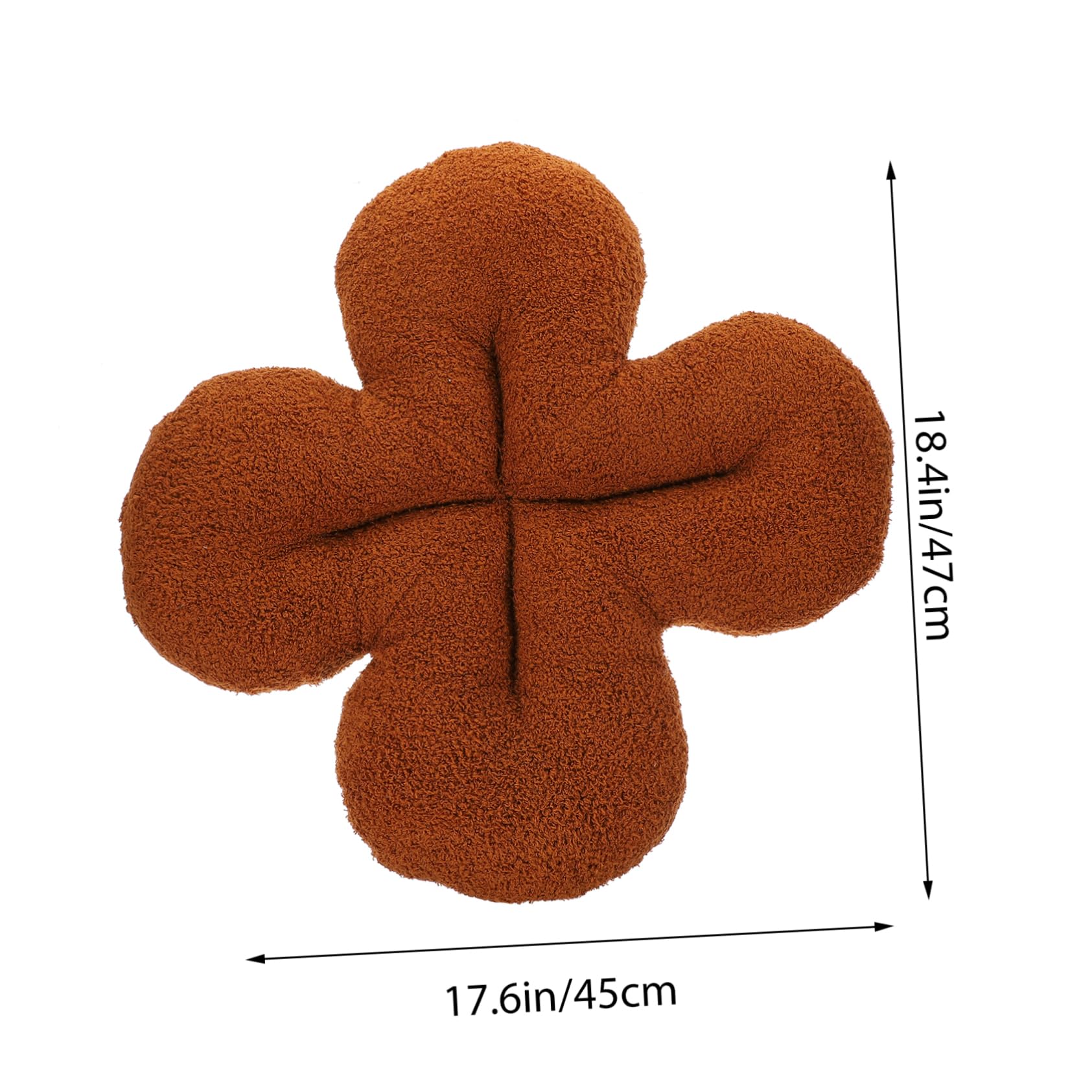 HOODANCOS Plush Shamrock Floor Pillow Cushion Adorable Decorative Throw Pillow for Bedroom Living Room and Nursery Soft and Lightweight Design Hugging and Sleeping Support
