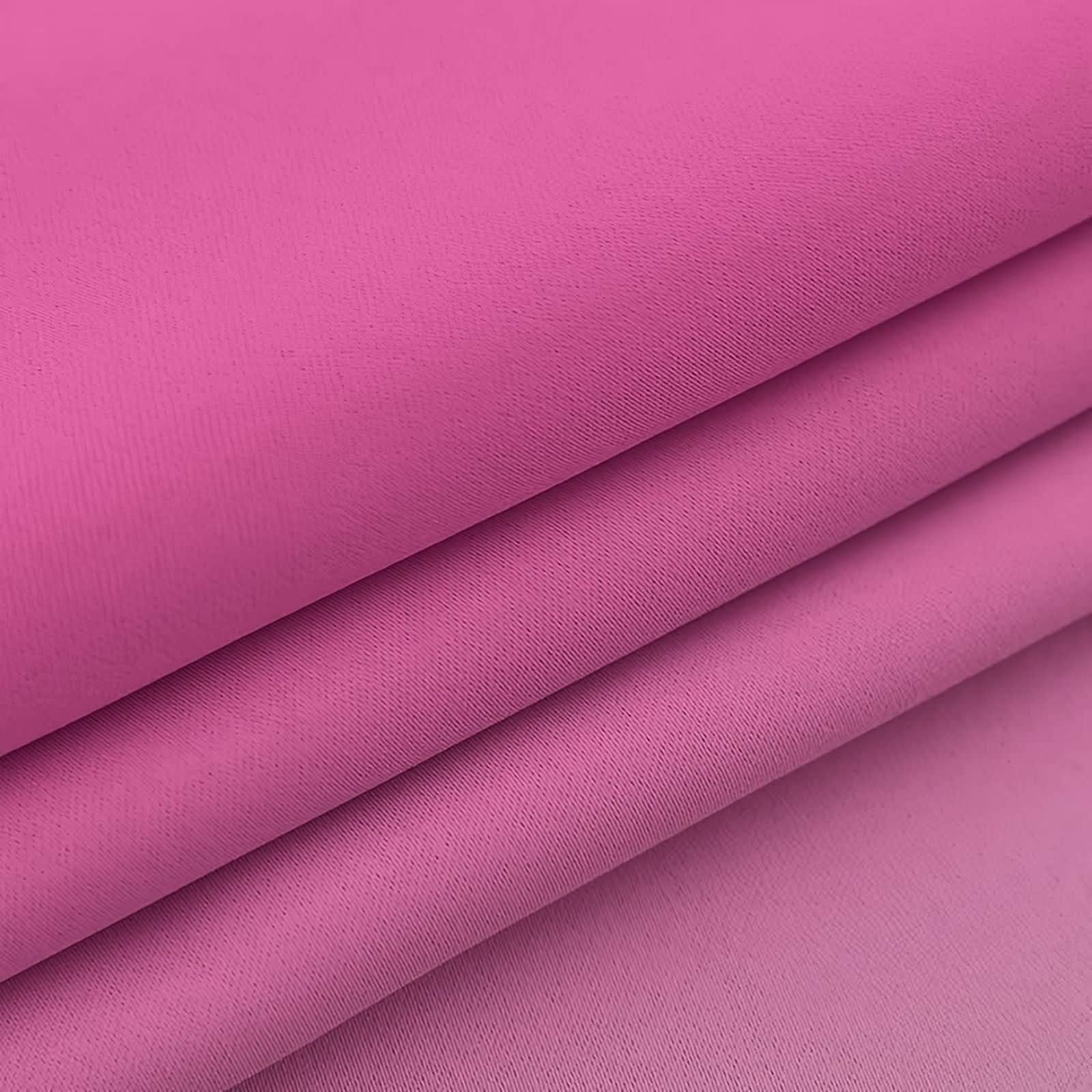 Daesar Rideau Lot de 2, Rideau Fenetre Chambre 132x138CM Fenetre Rideau Couleur Unie Dégradée Rideau Chambre Rose Polyester