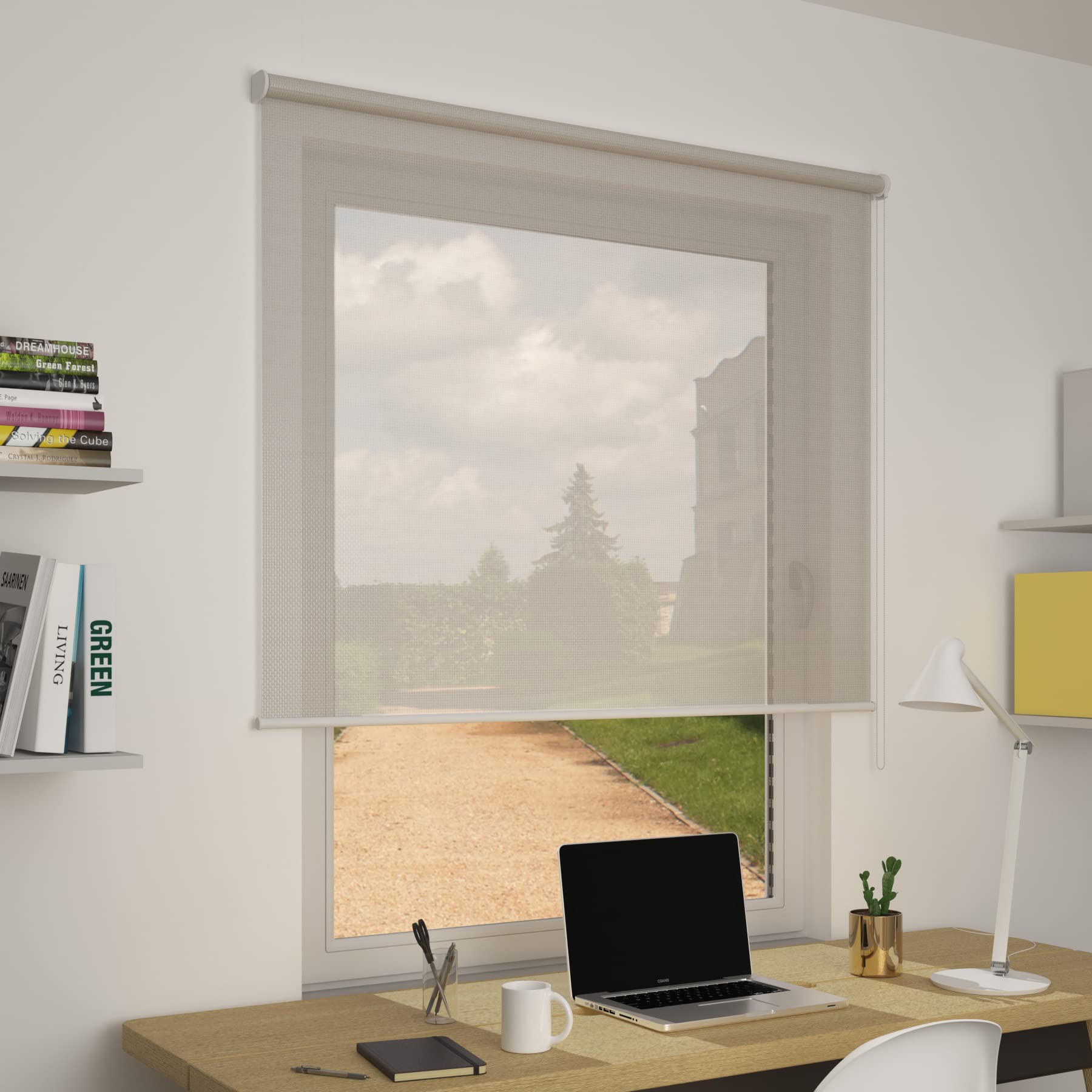 OR Tende - Tenda a Rullo Filtrante SCREEN 6% su misura 250x250 cm Personalizzabile per interni per porta finestra e basculante Made in Italy
