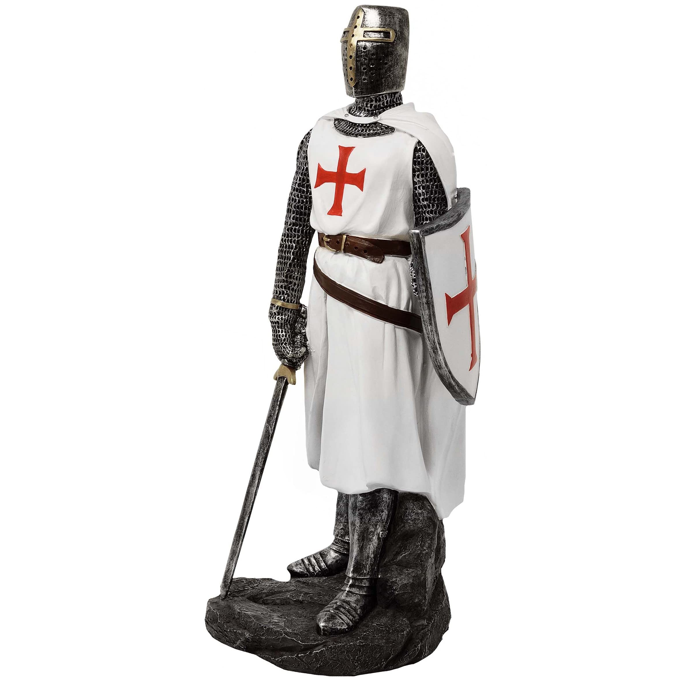 Kreuzritter weiss/rotes Kreuz mit Schwert - Mittelalter, Knight, Temples