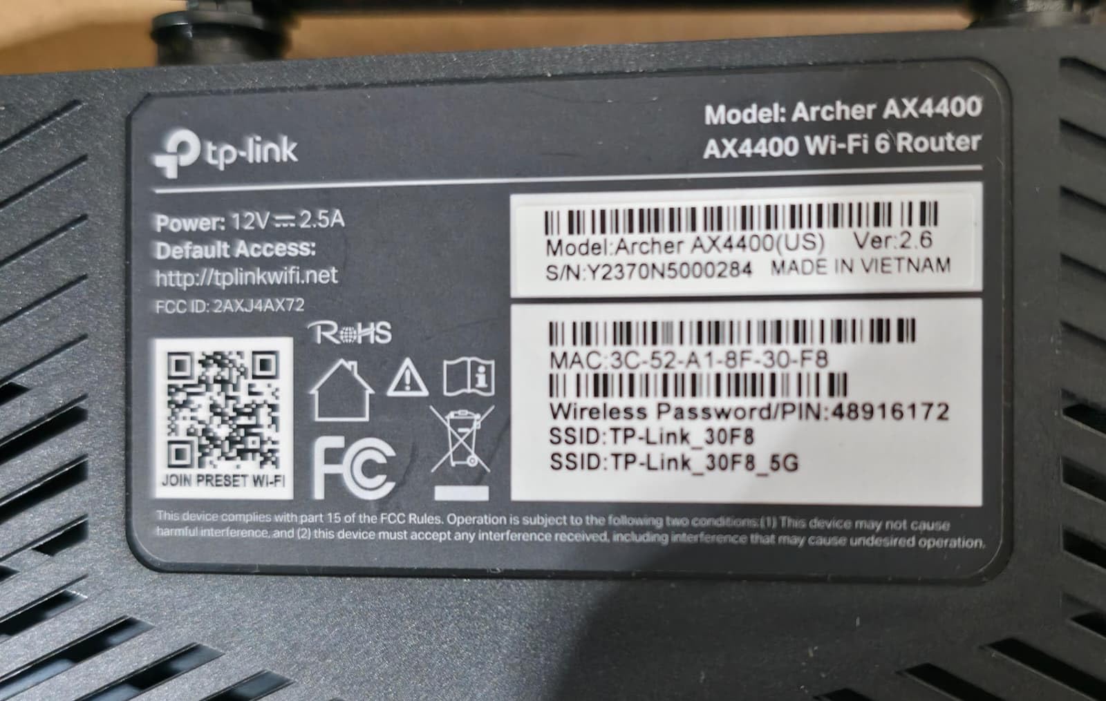 Amazon.com: TP-Link AX4400 Mesh Dual Band 6-Stream Router (Renewed