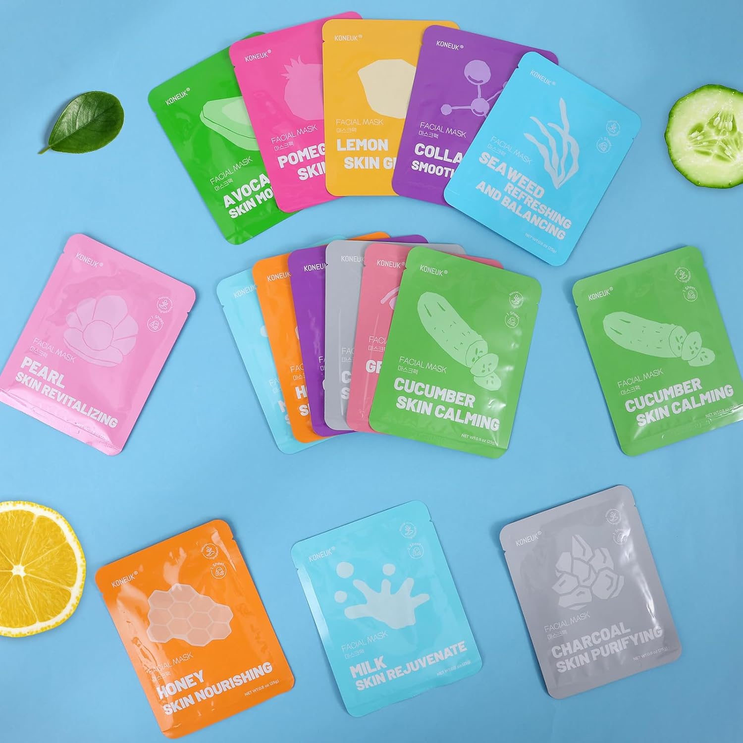 72 Pack Collagen Face Masks Skincare Set for Women, Hydrating & Moisturizing Face Mask for Skin Care, Bulk Sheet Face Masks for All Skin Types, Spa Party Gifts for Women - Image 7