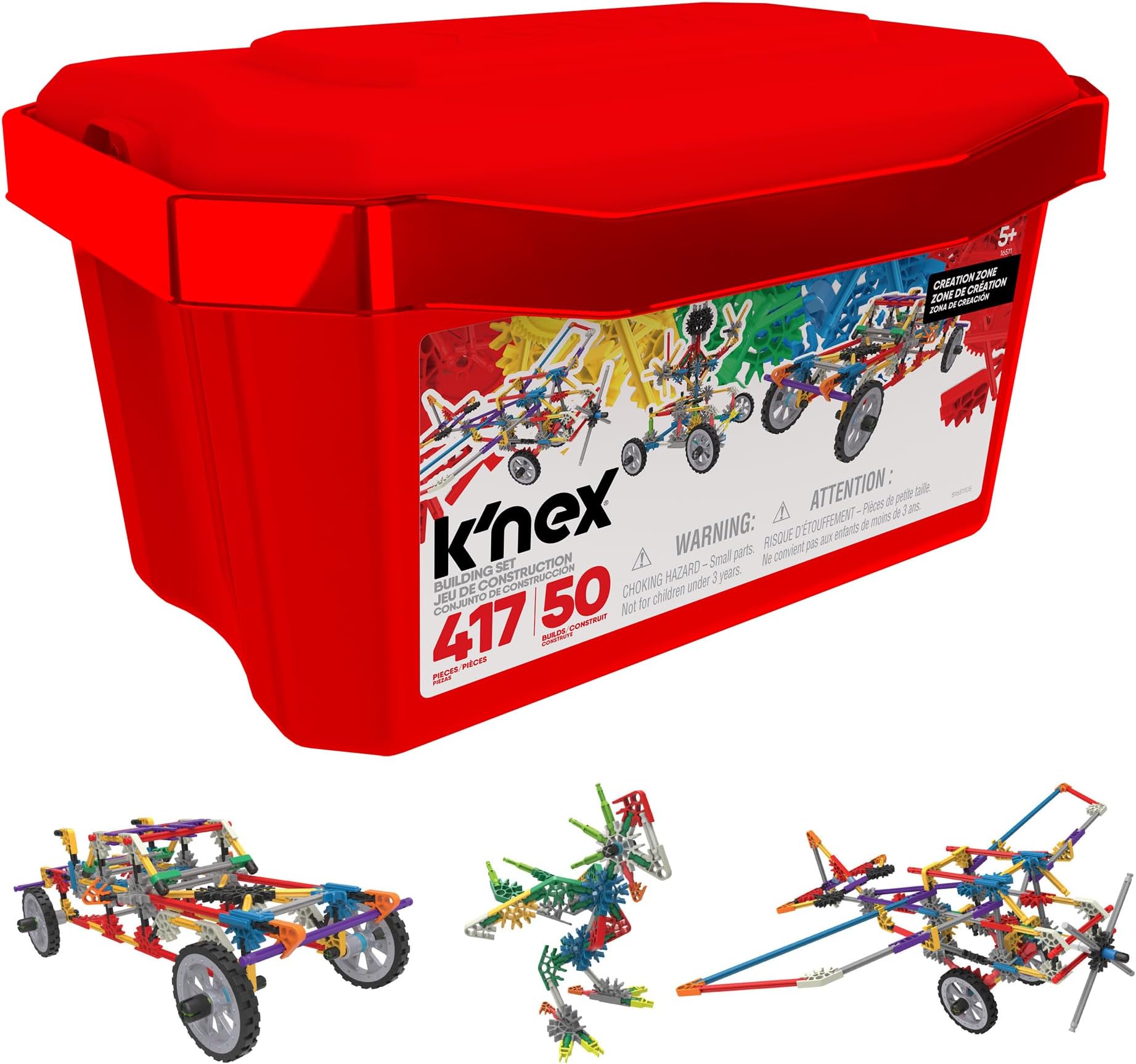 K'Nex Creation Zone 50 Model Building Set (Blue)
