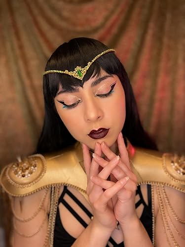 Miniatura 9 de MOSTORY Handmade Silver Moon Fairy Crown Rhinestone Elf Headpiece Elven Tiara for Princess Goddess Cosplay Wedding Bridal Shower Renaissance Faire