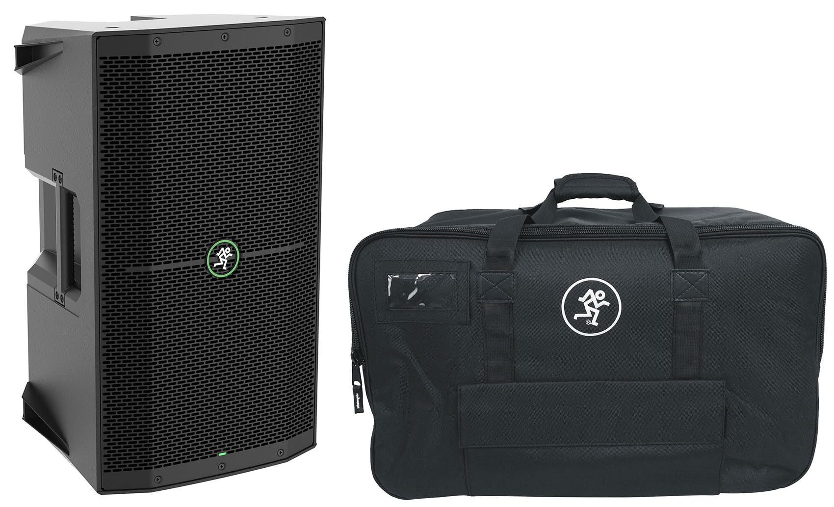 Audiosavings Bundle: Mackie Thump210XT 1400w Powered DJ PA Speaker w/Feedback Eliminator/Bluetooth Bundle with Mackie Thump 10 inch Bag Carry Case for Thump210/Thump210XT Speakers (2 Items)