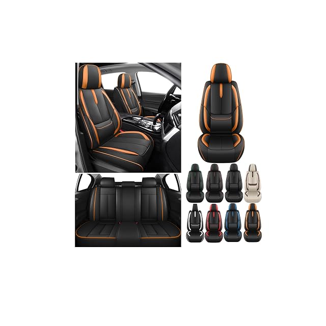 Custom Seat Covers for Honda Civic 2000-2025 Premium NAPPA leatherette Easy-to-Clean and Durable Car Seat Protector Sporty and