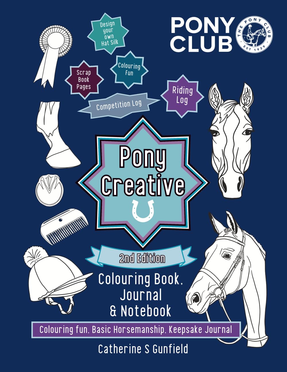 Pony Creative: Colouring Book, Journal & Notebook