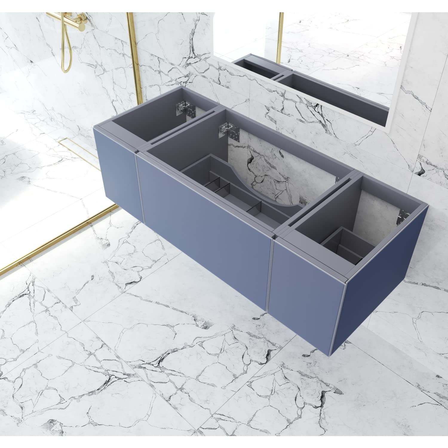 Laviva Vitri 54 - Nautical Blue Cabinet