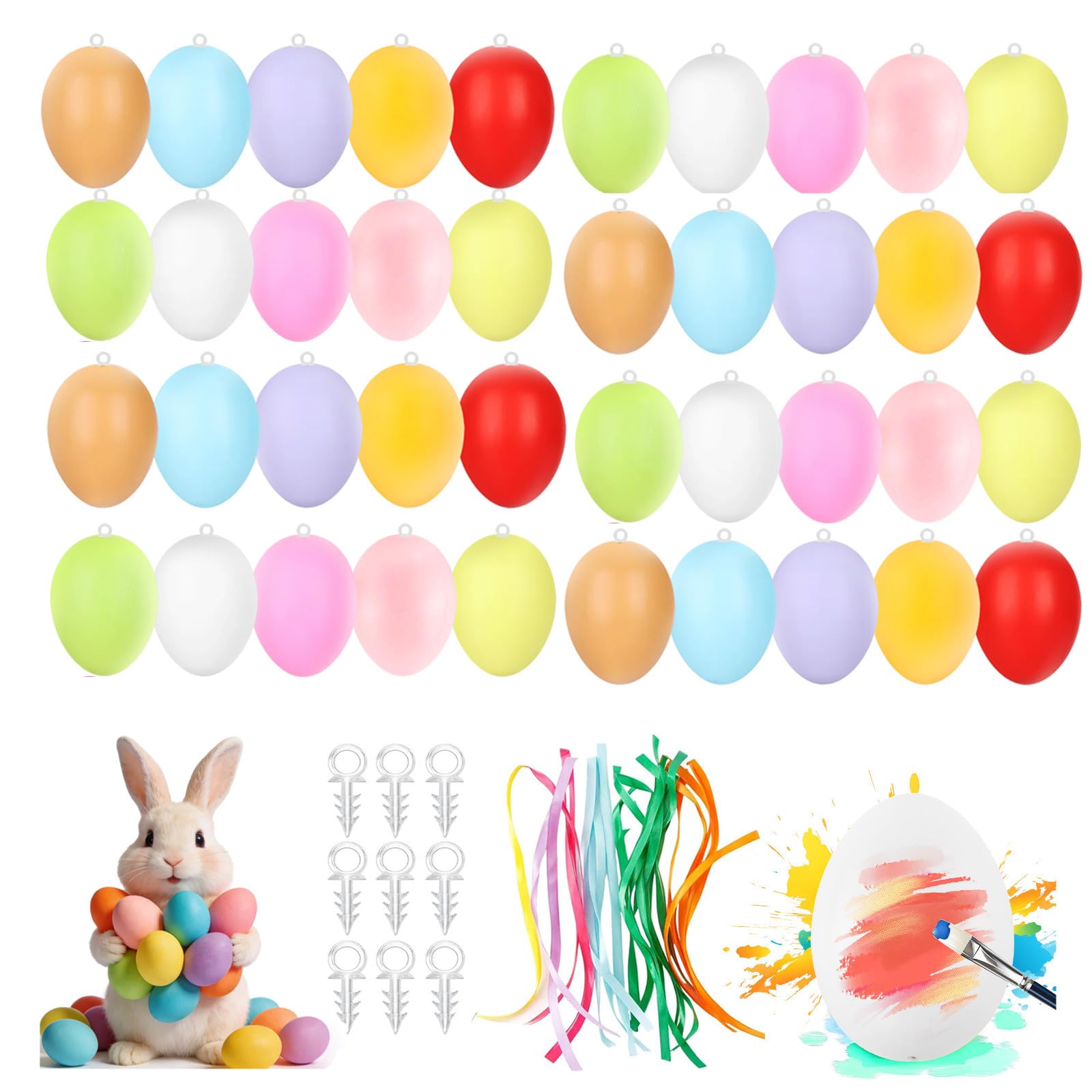 Lot de 50 Oeufs de Paques Decoration