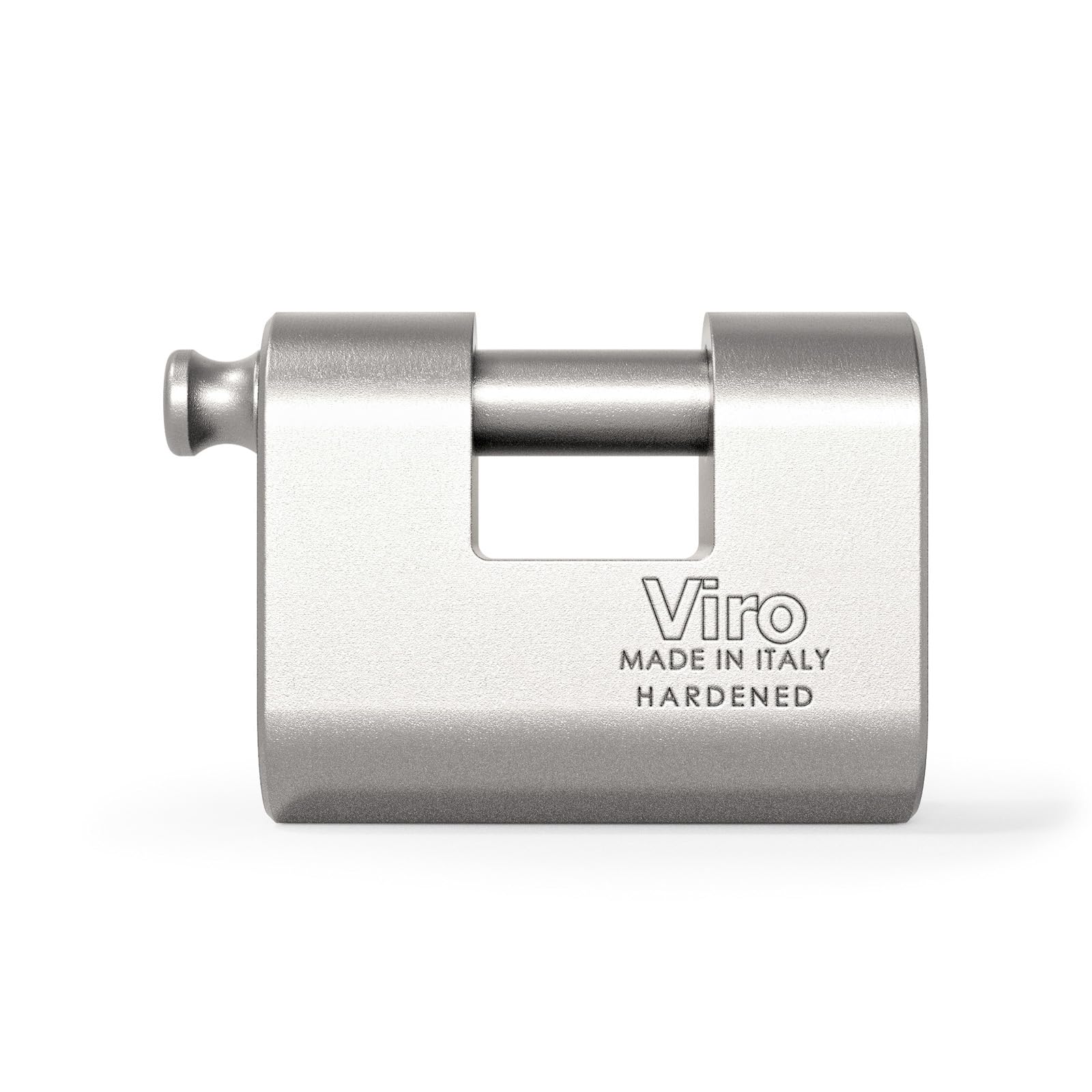 Viro | Euromonolith, Lucchetto Antiscasso, Base da 78 mm, Finitura Anticorrosione, con Cilindro Anti-scasso e Antitrapano