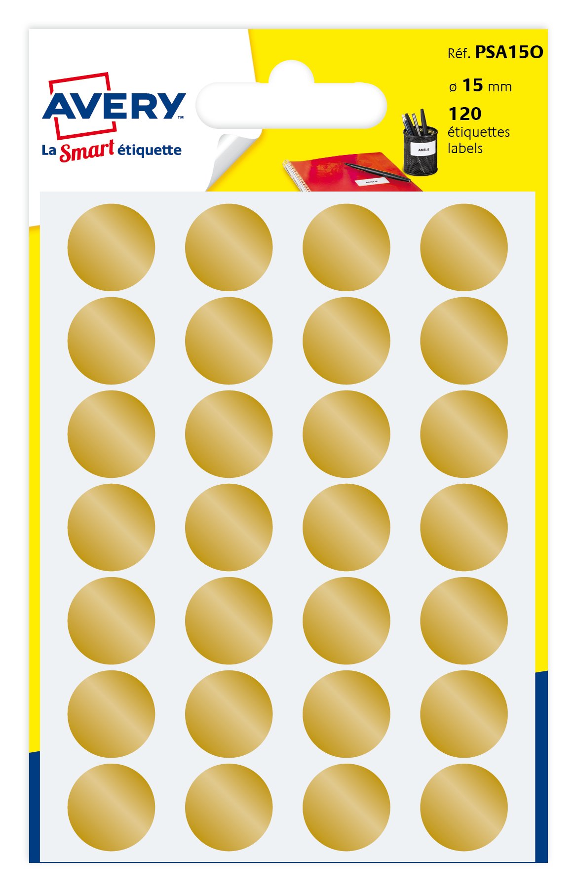 Avery Pack of 10 Adhesive 120 x 15 mm Pack of 10 Gold