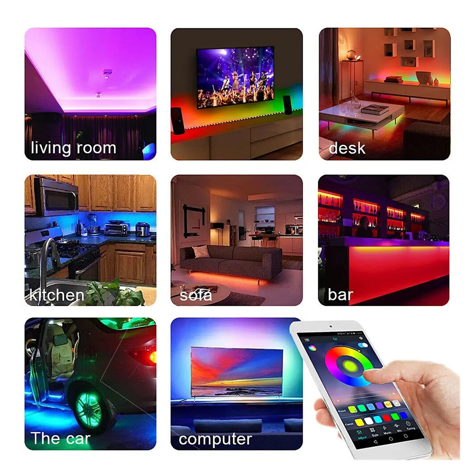 Mini kontroler RGB WiFi nadaje się do LED pasek światła panel funkcja rozrządu 16 milionów kolorów sterowania smartphone
