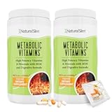 NaturalSlim Metabolic Vitamins - Combination of High Potency Multivitamins, Minerals, B Complex, Msm, & Digestive Formula Supplements for Men & Women - Energy & Metabolism Support - 2 Pack