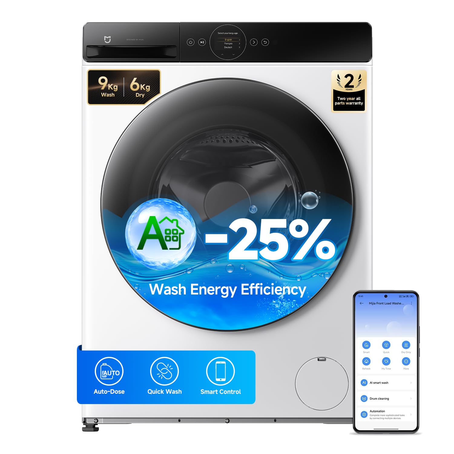 Xiaomi Mijia Front Load Washer Dryer Pro 9Kg