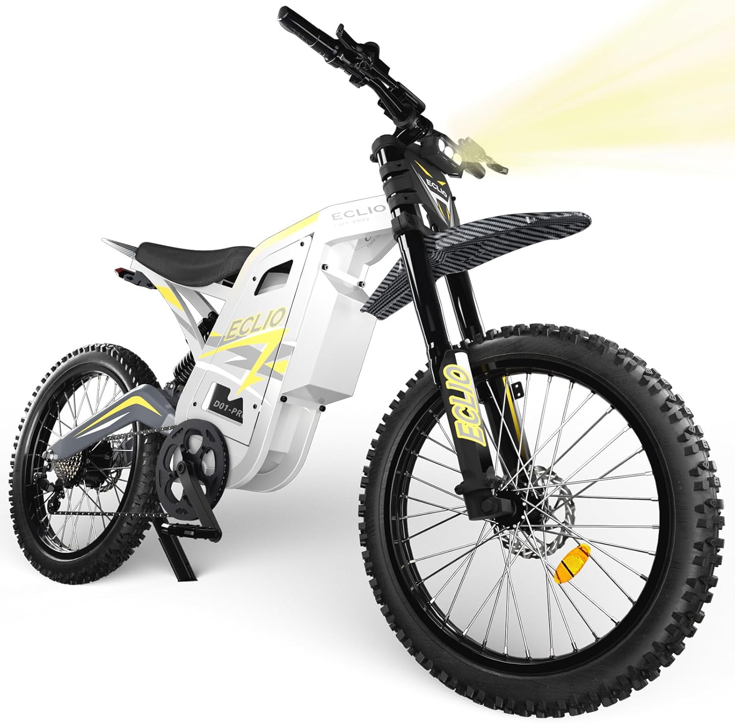 Electric Dirt Bike for Adults, Peak 5500W Motor 40MPH Electric Motorcycle, 60V 32Ah Removable Battery 100Miles Ebike, Fat Tires Off-Road E-Bike for All Terrian, Full Suspension, Hydraulic Brakes