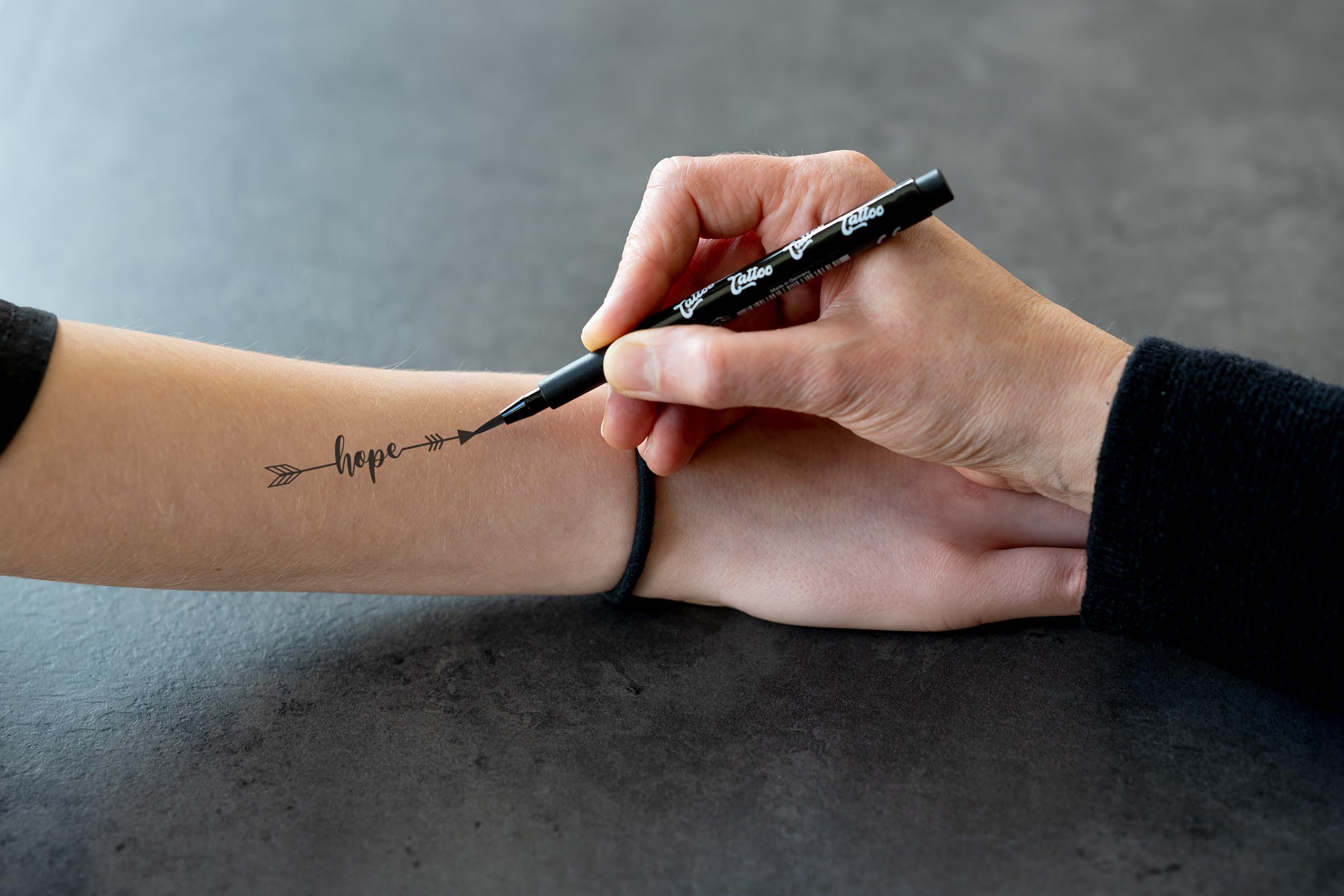 EBERHARD FABER - zestaw pisaków do tatuażu Skinlettering, 4 sztuki | Kredki do tatuażu w praktycznym plastikowym etui