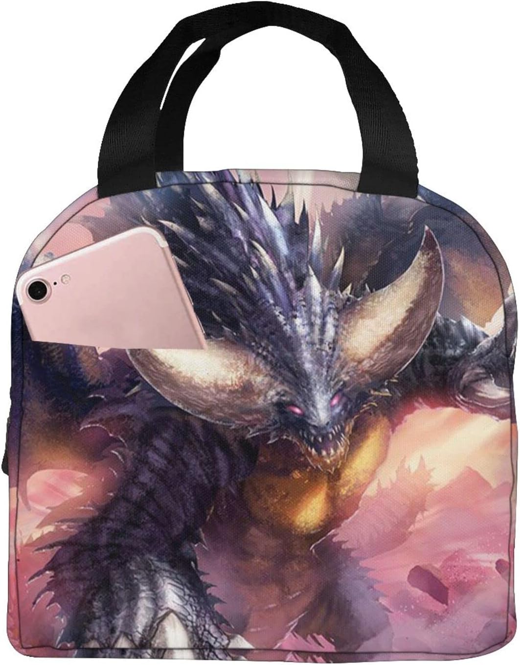 最大72 Offクーポン モンスターハンター 保冷 がま口 ランチバッグ ブラック お弁当箱 保温 保冷バッグ ファスナー付き コンパクト お弁当袋 ソフトクーラーバッグ トート エコバッグ Glm Co Il