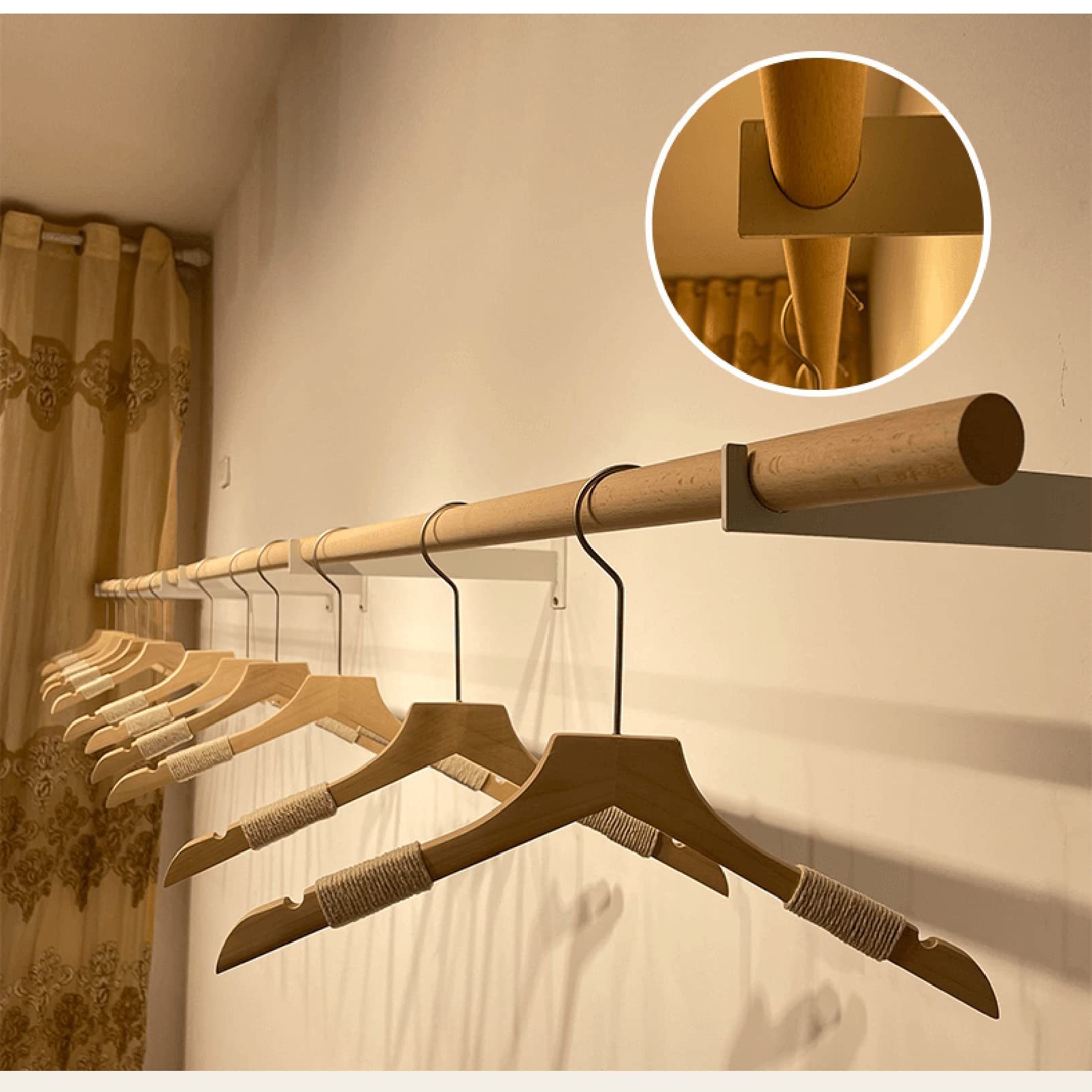 Appendiabiti a parete per indumenti, espositore per abbigliamento al dettaglio, asta per appendere multiuso, appendiabiti per armadio, appendiabiti, appendiabiti per casa/commerciale