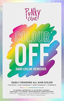 Colour Off Hair Color Remover Kit - Hair Dye Remover, Safely Removes Semi Permanent Dye, and Permanent Colors, Color Removers for Dyed Hairs